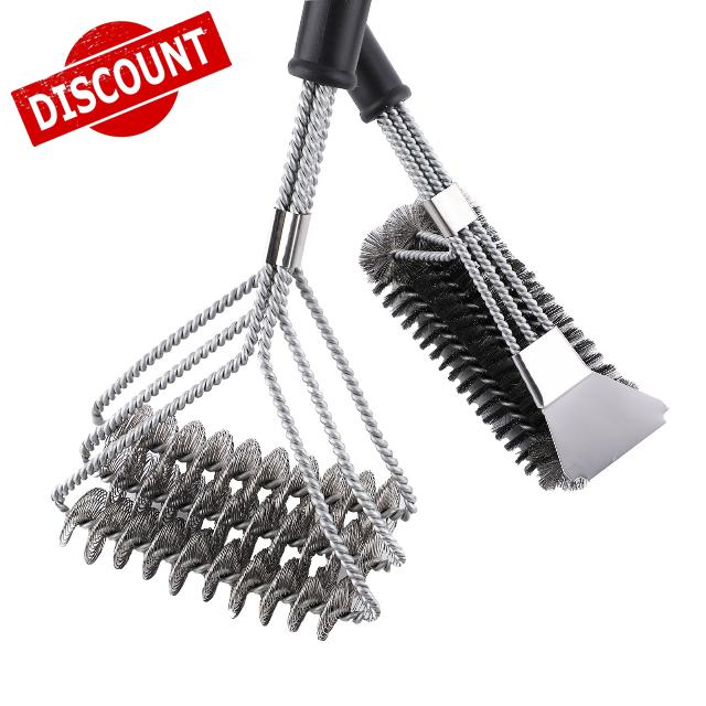 2 Pack BBQ Grill Brush Cleaning Kit