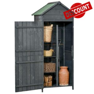 Outsunny Wooden Outdoor Storage Shed