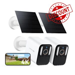 Anona Aurora 4K Solar Security Cameras Wireless Outdoor