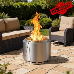 RTDTD 19 Inch Smokeless Fire Pit