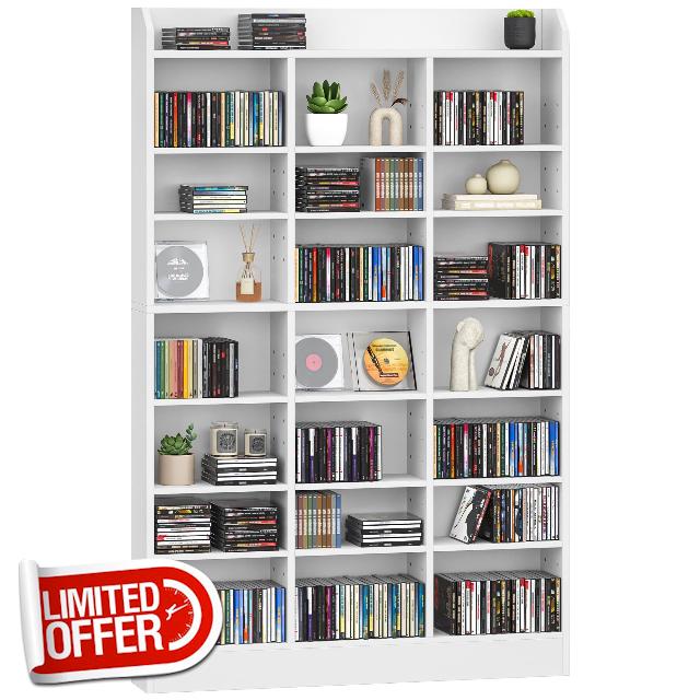 Hzuaneri CD/DVD Storage Rack