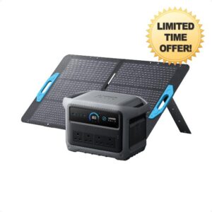 Anker SOLIX C1000 Gen 2 Portable Power Station with 100W Solar Panel