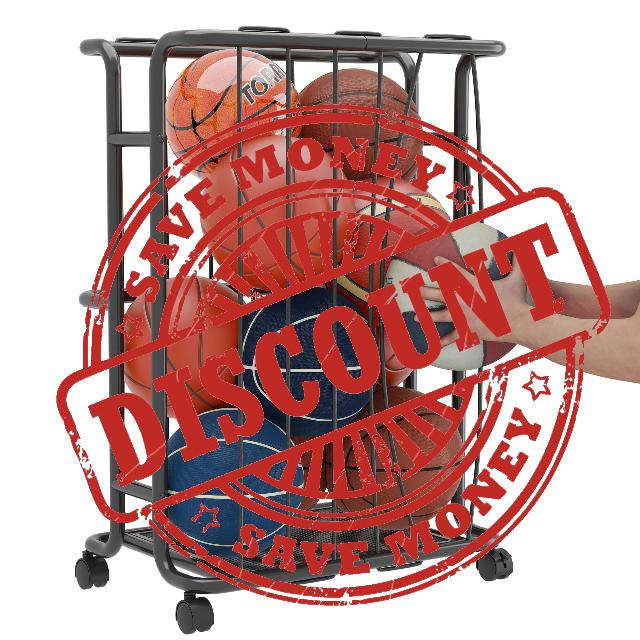 Durable Metal Ball Storage Rack