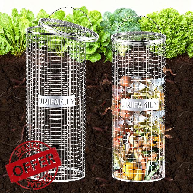 UNIFAMILY 2pack Inground Worm Composting Bin