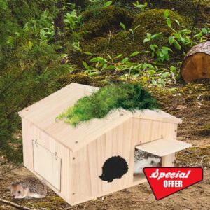 Wooden Hedgehog House