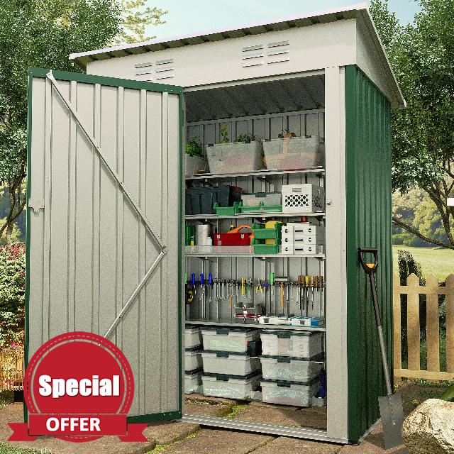 5x3 FT Outdoor Storage Shed