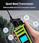 Retevis A3 Two Way Radio, Quad-Band Ham Radio, AM/SSB/FM/AIR Modes, Dual Channel, 2500mAh, Power ...
