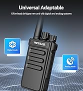 Retevis MateTalk P64 Digital Two Way Radio PMR446 License-Free, Walkie Talkies Long Range Repeate...