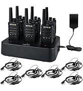 Retevis RT668B Walkie Talkies with Earpiece, PMR446 License-Free Radio Communication, VOX,16 Chan...