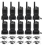 Retevis RT668B Walkie Talkies for Adults, PMR446 Professional 2 Way Radio with 10 Way Charger, US...