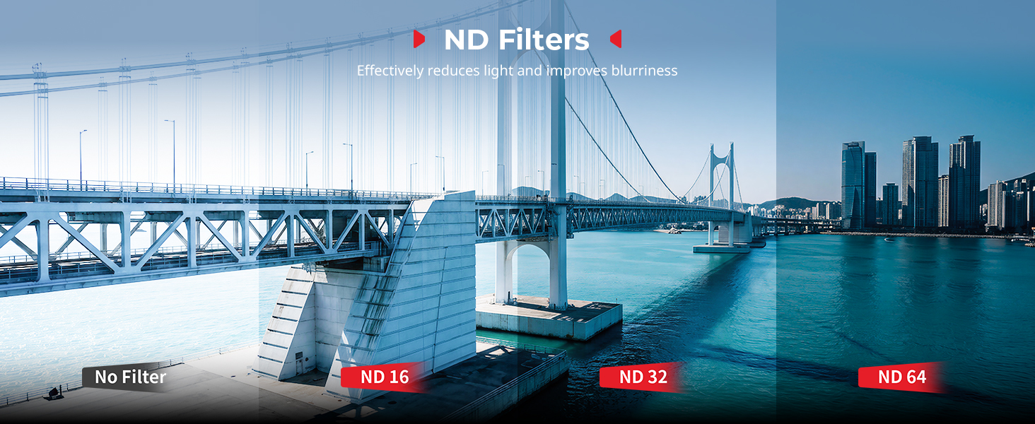 Text reads 'CPL Polarizing Filter'. Series of underwater photography shots showing clear blue water and coral reef scenes with enhanced clarity.