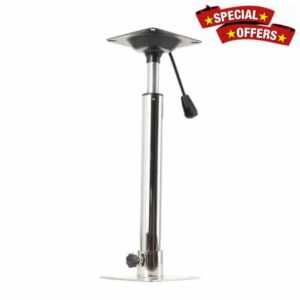 Adjustable Boat Seat Pedestal 360° Swivel Stainless Steel Base
