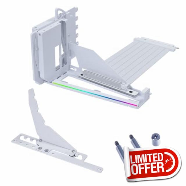 Lian Li ATX PC Case 4 Slots Vertical GPU Kit (VG4v4) - Premium Gen 5 Riser Cable PCI-E 5.0 x16-200mm