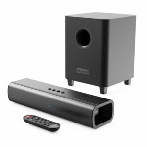 MAJORITY Sound Bar for TV | 2.1 Channel 200W System | Soundbar with Wireless Subwoofer | Bluetooth 5.0