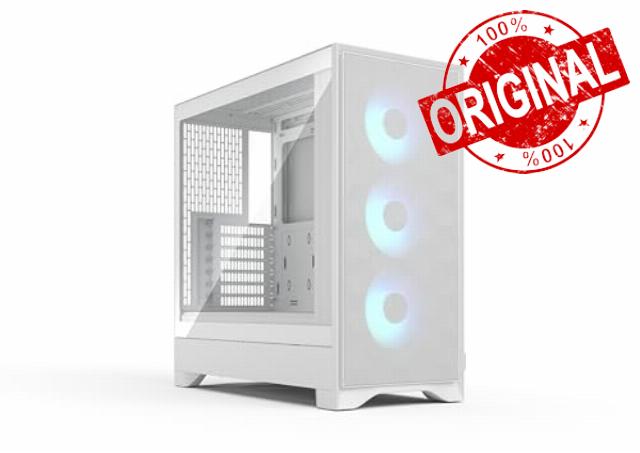 Fractal Design Pop 2 Air White RGB - Tempered Glass - Performance Airflow PC Gaming Case - Mesh Front Panel - Three 120 mm RGB Fans Included - Spacious Interior - ATX/mATX/ITX Motherboard Suppo
