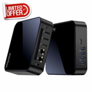 DreamQuest Mini Pc Intel 12th W-11 [High-Speed DDR5] Processor N95 (up to 3.4 GHz) 12GB DDR5 RAM 512GB M.2 SSD