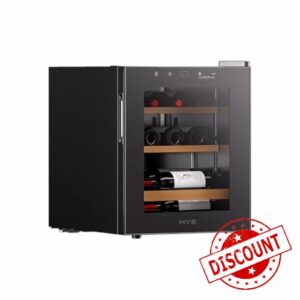 HYE Wine Cooler - Wine Fridge With 15 Bottle/46L Storage