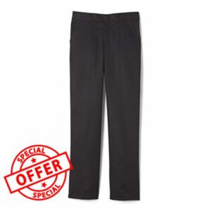 French Toast Boy's Relaxed Fit Twill Pant with Adjustable Waist