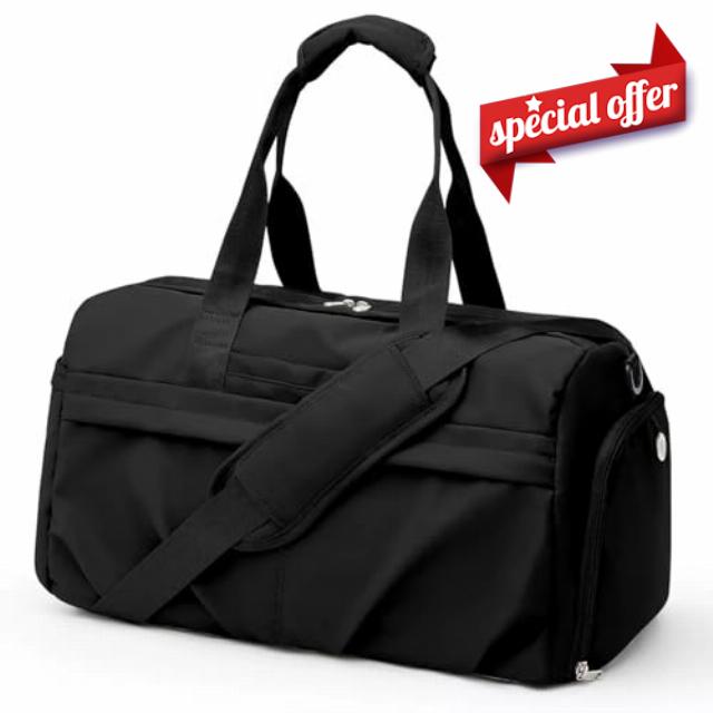 Womens Mens Sports Gym Bag Duffle Bag with Shoes Compartment