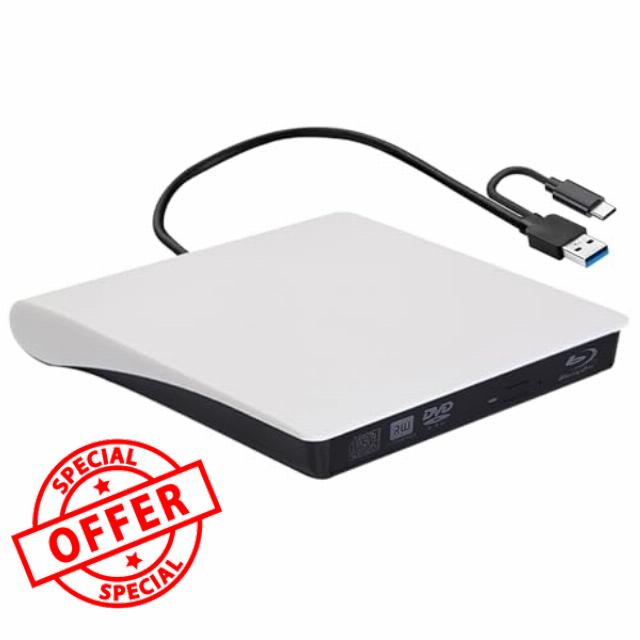 2 in 1 External Blu Ray Drive with Reader