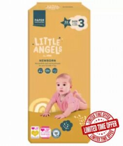 ASDA Little Angels Little Angels by Newborn Size 3 6-10kg 56 Nappies (Pack of 6)