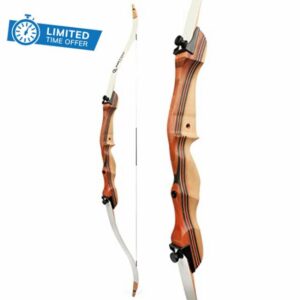 Archery 48“ 54” Recurve Bow and Arrow Set 10-20 lb Draw Weight for Target Archery Practice Indoor Outdoor Shooting Competition(for ages 14+)