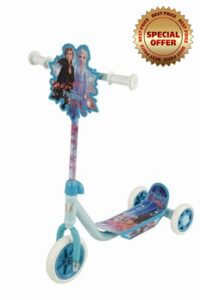 Frozen 2 Kids Tri-Scooter Age 3+ | Adjustable 3 Wheel Officially Licensed Toy for Girls and Boys | Multicoloured