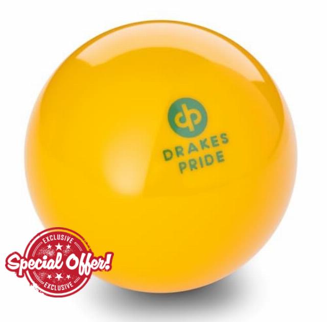 Drakes Pride Outdoor Bowls Jack - Yellow