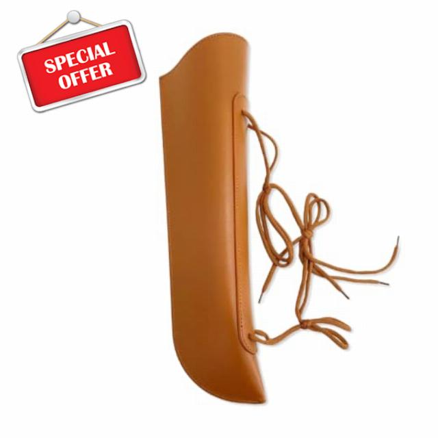 yinfente Double Bass Bow Quiver Leather Bass Bow Holder For Various Bass Bow Durable and Waterproof