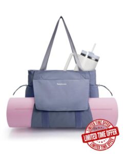 sportsnew Yoga Mat Bag Large Tote Yoga Gym Bags for Women Men with Wet Pocket Lightweight Yoga Mat Carrie