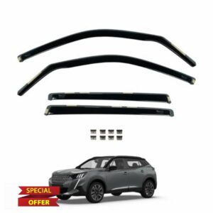 Team HEKO Wind Deflectors for Peugeot 2008 2019+ Front and Rear Set of Window Deflectors