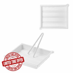 JJC Darkroom Photo Print Film Developing Tray with Silicone Clip & Drainage Port & Thermometer Slot