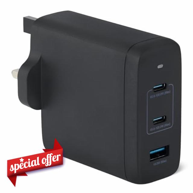 Amazon Basics Fast Charging USB C Nano GaN Wall Charger