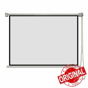 Manual Pull Down Projector Screen 40" 50" 60" 72" Home Theater Movie Screen 16:9 4:3 4K Wall Mounted Projection Screen For Indoor Outdoor(72 Inch 16:9)
