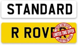 Range Rover Registration | Front | Rear | Number Plates with Double Sided Sticky Pads
