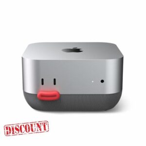 Lonelyfox Mac mini M4 & M4 Pro Dock Stand – Front Power Button Access