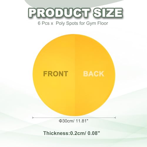 Non-Slip Poly Spots Floor Dots Flat Field Soccer Training Equipment for Gym