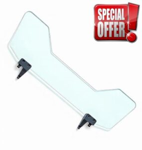 Windscreen Wind Deflector for Mazda Miata ND MX-5 Convertible - Reduce Wind Noise & Improves Rear Visibility，Easy to Install（Glass Color）