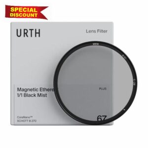 Urth 39mm Magnetic Ethereal Black Mist ¹⁄₁ Diffusion Lens Filter (Plus) — Cinematic Effect