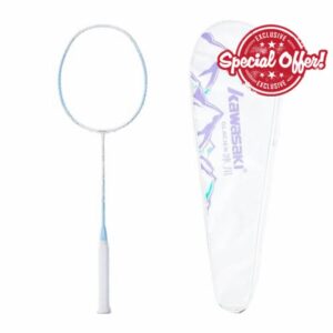 Kawasaki Glacier Carbon Badminton Racket with Racket Bag