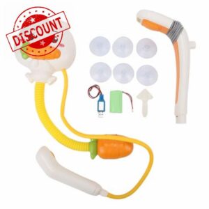 Baby Bath Sprayer Toy for Toddlers Baby Bath Shower Sprayer Head Cute Bunny Double Spray Heads Electric Toy