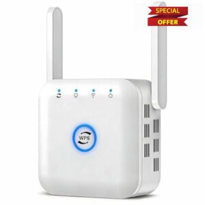 WiFi Extender/Repeater，Covers Up to 4500 Sq.ft and 60 Devices