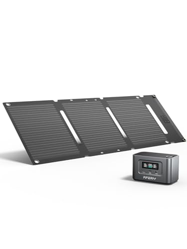 31000mAh/99.2Wh Power Bank Solar Generator for Camping with 30W Mini Solar Panel