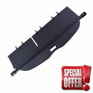 Car Trunk Retractable Cargo Cover For TOYOTA For PRADO FJ150 LC150 2010-2022 Cargo Cover Trunk Retractable Parcel Rack Waterproof Shield Privacy(Canvas black)