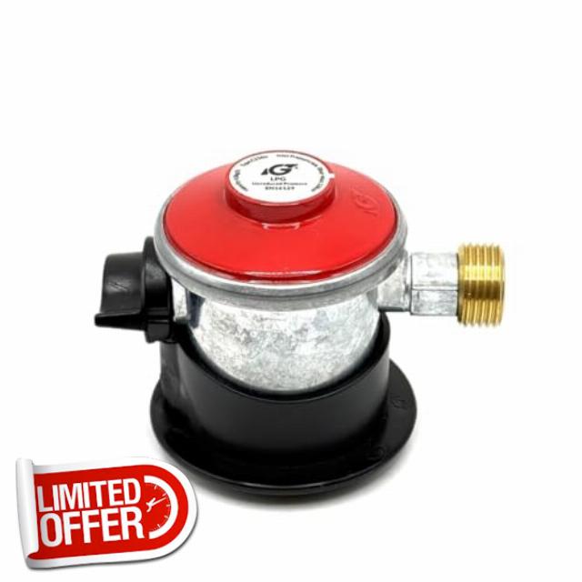 LPG Propane Clip-On Regulator Adapter 35mm Jumbo x KLF German pressure reducer – Unregulated presure Type