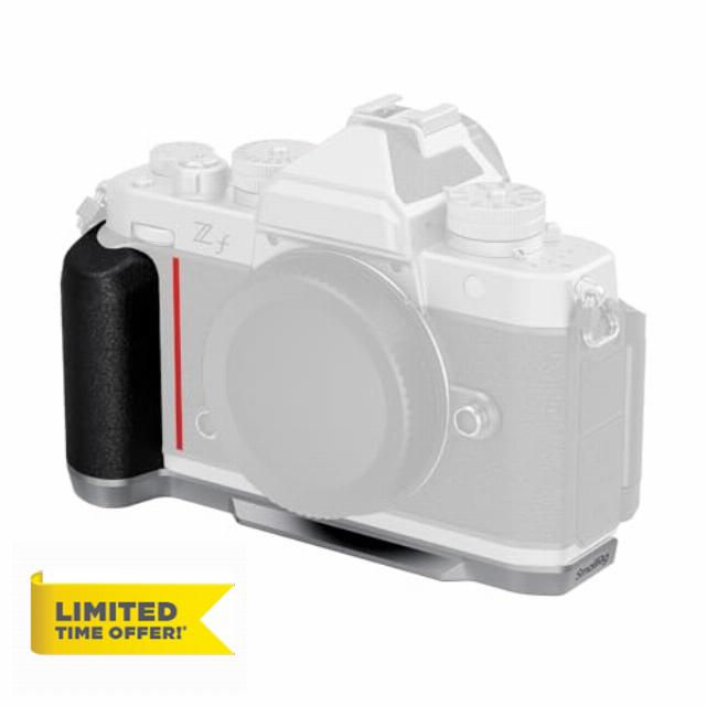 SMALLRIG Silicone L-Shape Grip for Nikon Z f Built-in Quick Release Plate for Arca and Wrist Strap Hole
