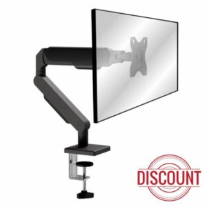 ergonomist Dual Monitor Arm Desk Mount for 17-32 Inch Screen Single Double Arms Height Adjustment Tilt Swivel Rotation Ergonomic Gas Spring Portable Moniter Stand Riser Cable Management VESA 75-100mm