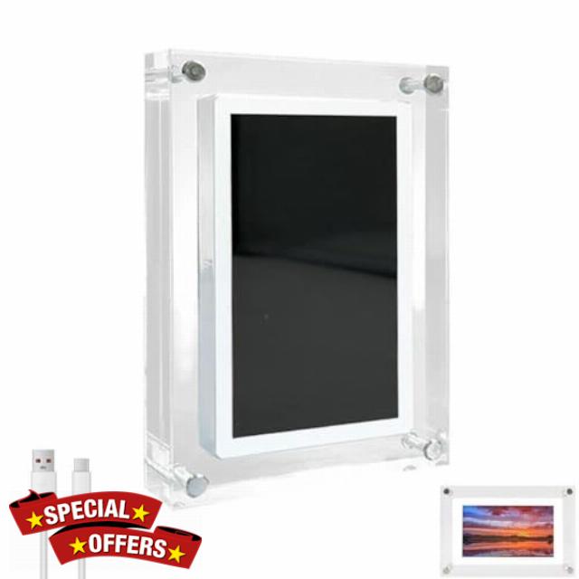 Acrylic Video Picture Frame - 5 Inch Digital Motion Video Loop Player with Sound