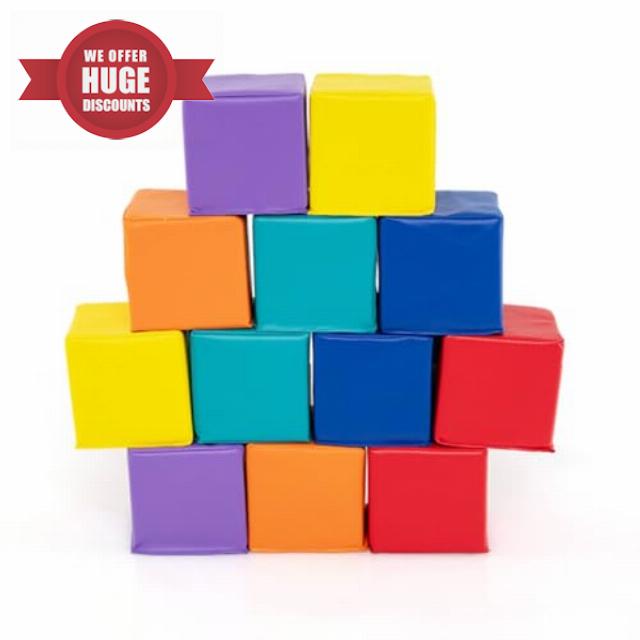 GYMAX 12Pcs Foam Building Blocks