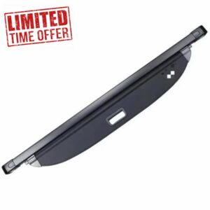 Rear Boot Cargo Cover Curtain For Hyundai For Tucson 2015-2020 Trunk Cover Luggage Carrier Curtain Retractable Cargo Trunk(Carbon Look)